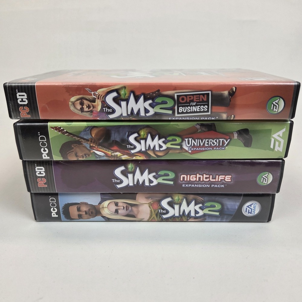 The Sims 2 Game + 3 Expansion Packs PC CD Games EA w/ Keys